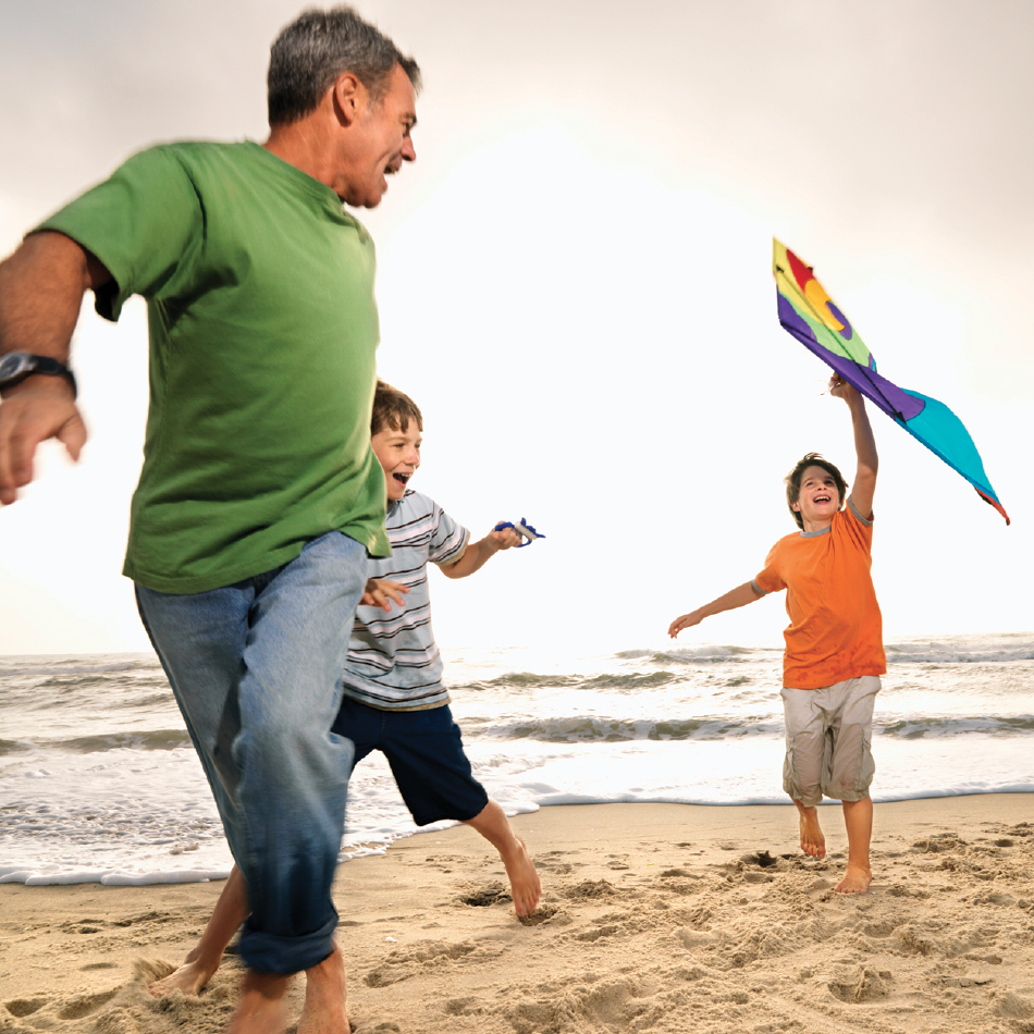 flying a kite
